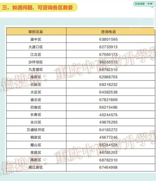 2023重庆中考详细说明来了