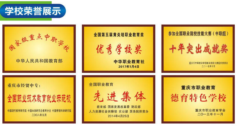 重庆市经贸中等专业学校2023年招生简章