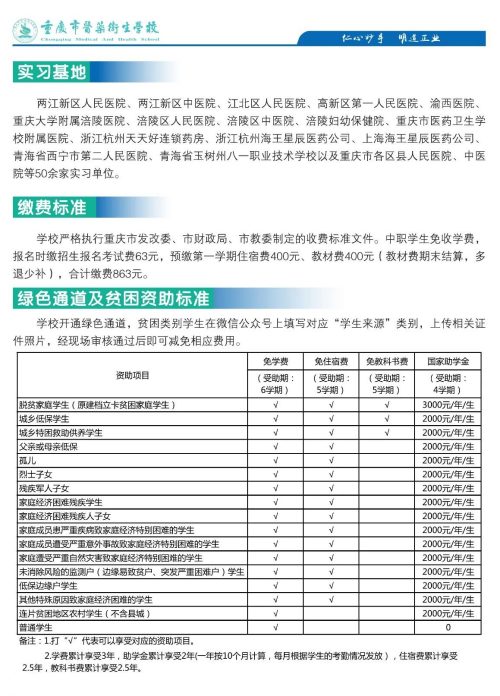 涪陵卫校2024年招生简章(图）